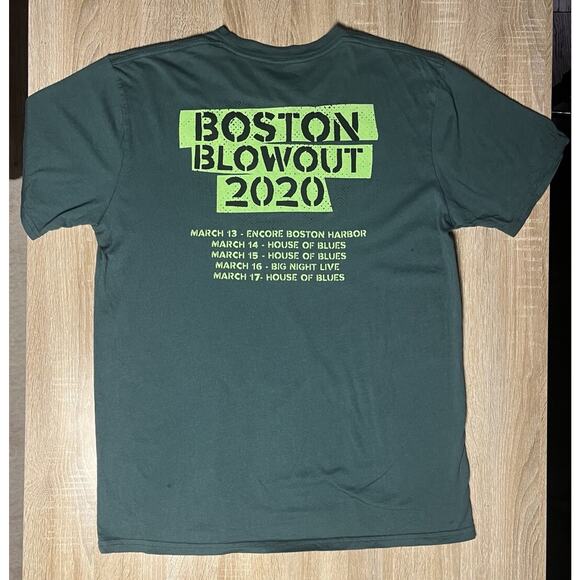 Dropkick Murphy's 2020 Boston Blowout Tour Green TShirt Large - Picture 2 of 2